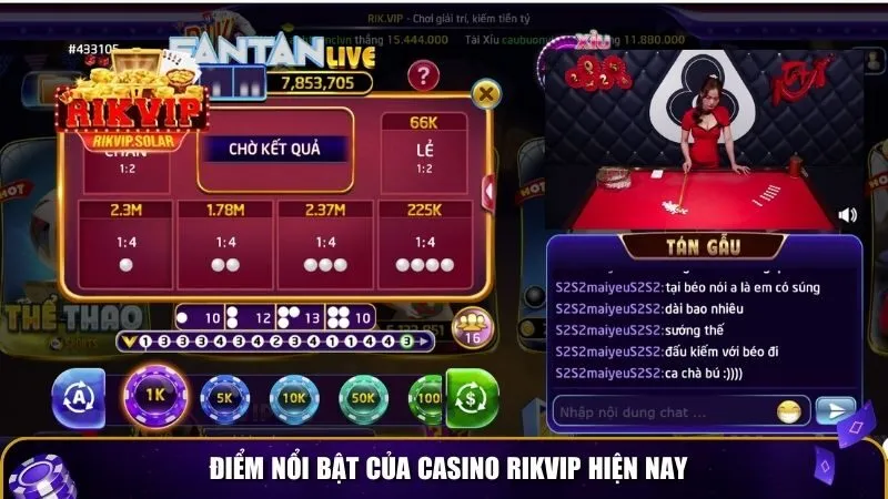 casino rikvip 1 Điểm nổi bật của Casino Rikvip hiện nay