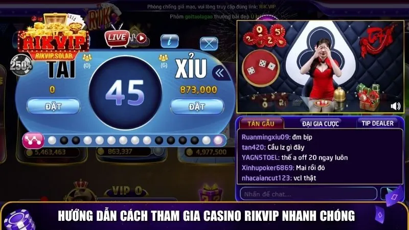 casino rikvip 3 Hướng dẫn cách tham gia Casino Rikvip nhanh chóng