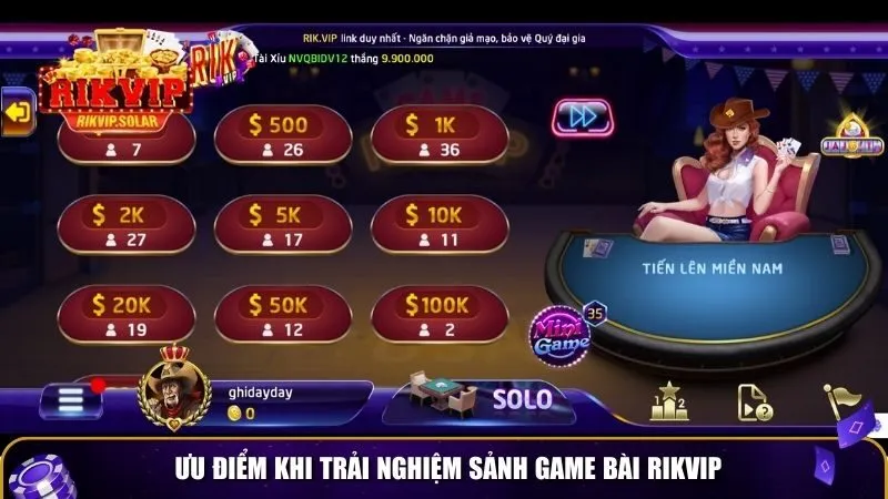 game bai rikvip 3 Ưu điểm khi trải nghiệm sảnh game bài Rikvip